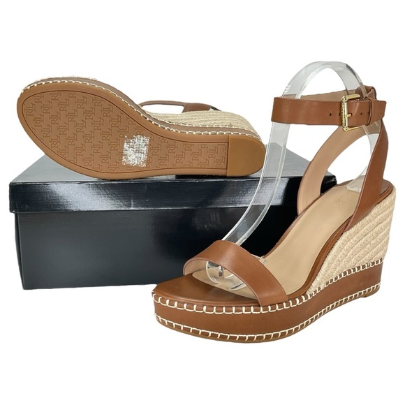 Lauren Ralph Lauren Hilarie Leather Womens Sandals Size 9.5M - Picture 11 of 13